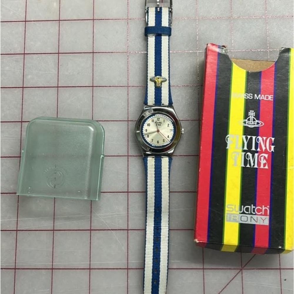 Swatch Irony Blue and White Men's Watch